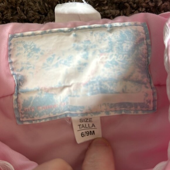 Vintage Baby Girl Winter Bunting Suit Pink Bears 6-9 Months - Picture 5 of 8